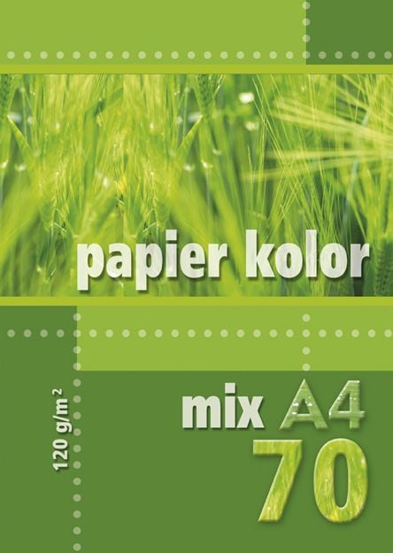 Hartie si produse din hartie - Hartie Kreska Copy A4 120g mix de culori 70 coli