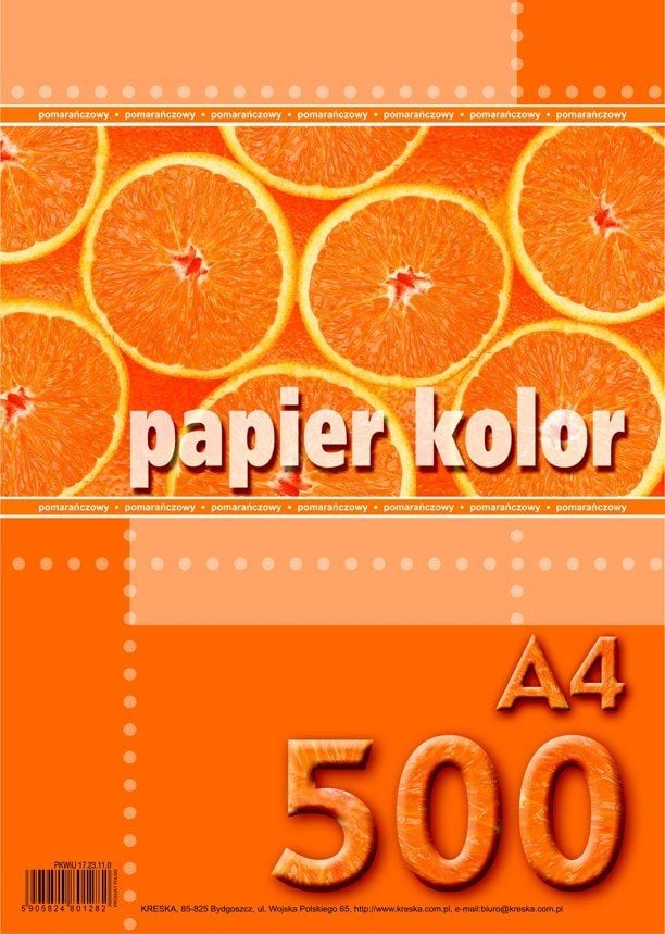 Hartie si produse din hartie - Hârtie Kreska Copy A4 80g portocaliu 500 coli