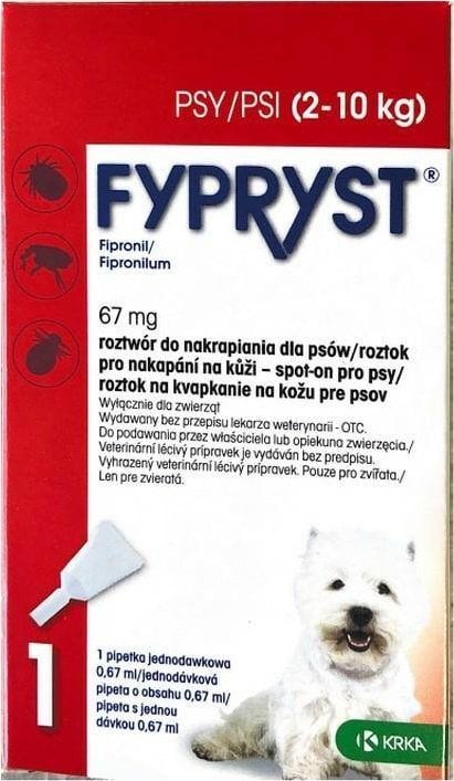 KRKA FYPRYST DOG 2-10kg (1 bucată)
