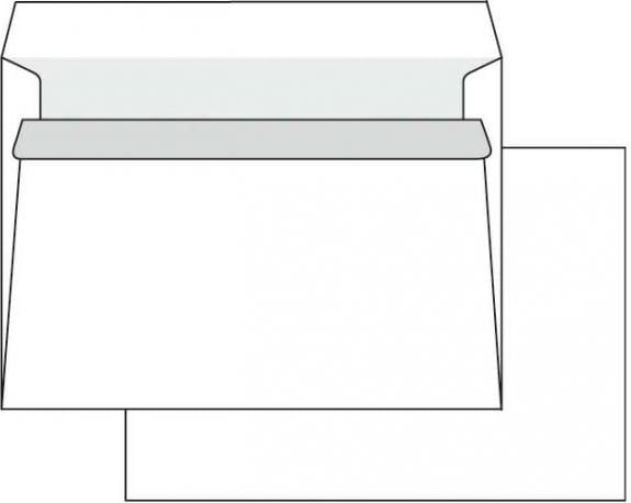 Plicul adezivă C5, 162 x 229mm, alb 1000.