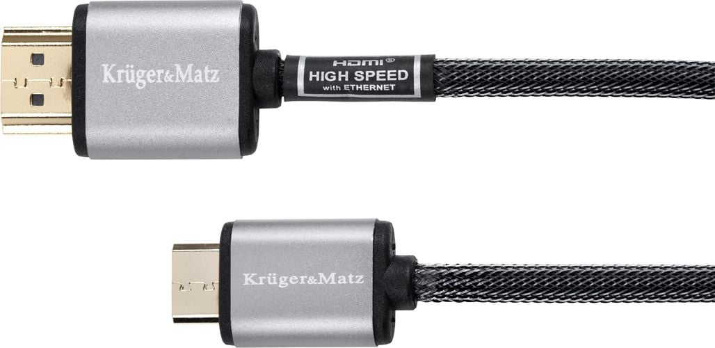 Kruger&Matz HDMI Mini - cablu HDMI 1,8 m negru (KM0325)
