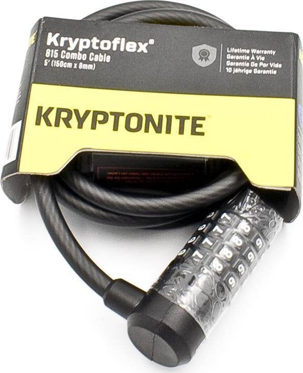 Kryptonite Broasca / cablu Kryptonite Kryptoflex 815 Cablu combinat, 8 mm x 150 cm, pentru combinare