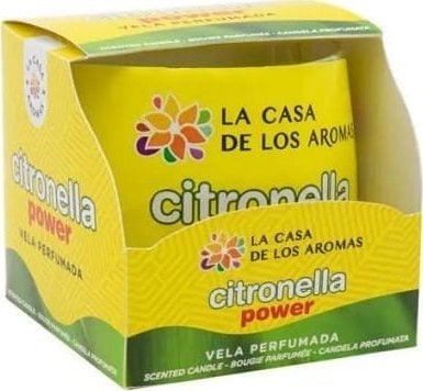 LA CASA DE LOS AROMAS_Citronella świeca o zapachu Trawy Cytrynowej 100g