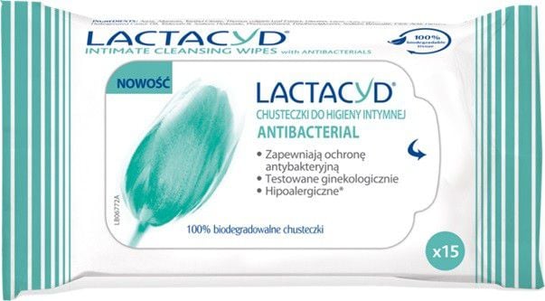 Servetele antibacteriene, Lactacyd, 15 bucati