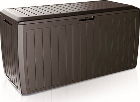 Lada depozitare - “Boxe Board”, maro terra d`ombra, 290 litri, cm 116,6 x 47 x 59,5h