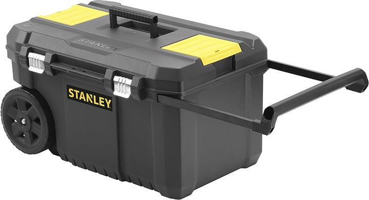 Lada mobila Stanley Essential STST1-80150, pentru depozitare scule, dimensiuni 40 x 34.5 x 64.5 cm, 2 roti, maner telescopic