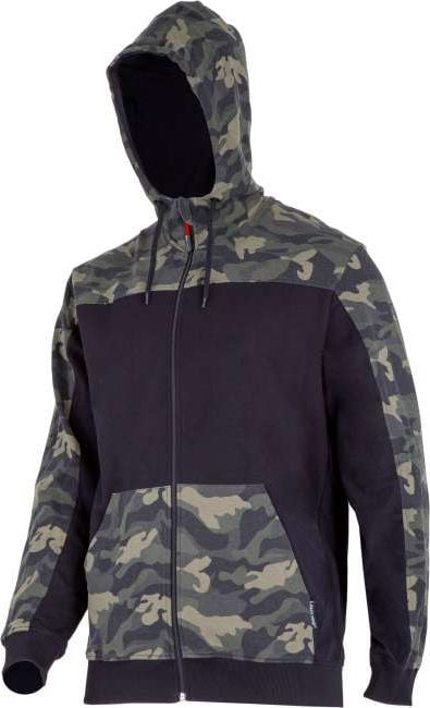 Lahti Pro Zipper Hoodie camo verde-negru, `xl`, ce,lahti