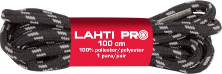 Lahti Pro ROUNDE SLACES NEGRU-GRI L904022P, 10 PERECHI, 120CM, LAHTI