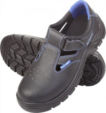 sandale din piele negru-albastru `47` (L3060947)