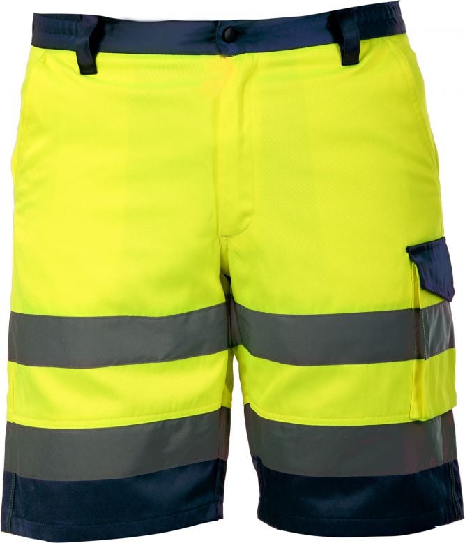 Lahti Pro Spodnie krótkie ostrzegawcze żółte XL (L4070104)