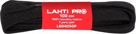 Sireturi PLASTIC.100% BUMBAC.NEGRU.L904052P, 10PAR, 120cm, LAHTI