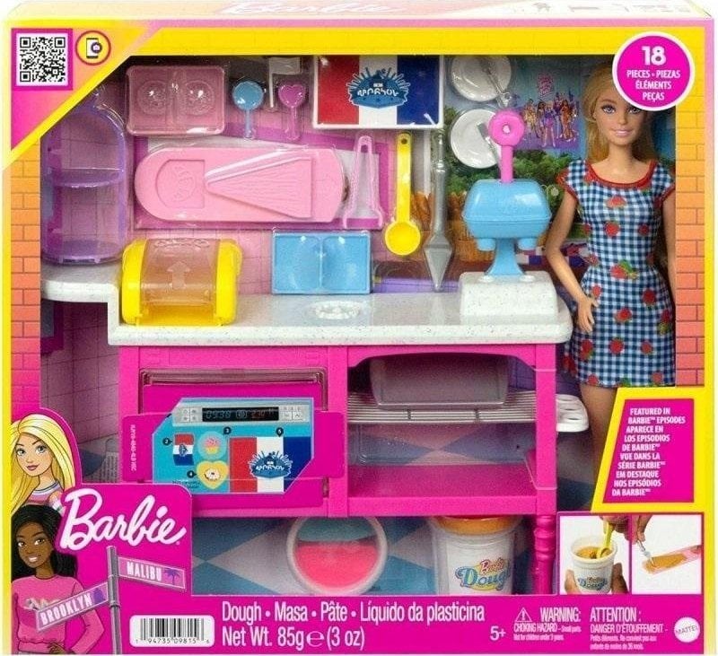 Barbie Papusa Mattel Barbie Set Cofetarie HJY19