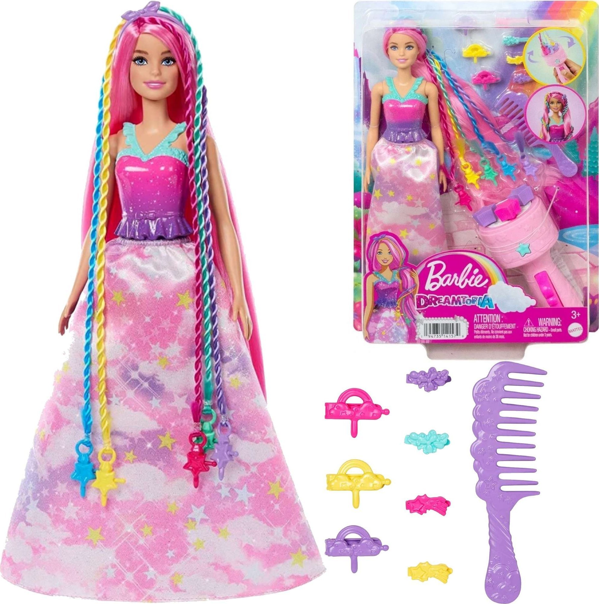 Papusa Barbie Mattel Princess Curly evidentiaza Papusa HNJ06