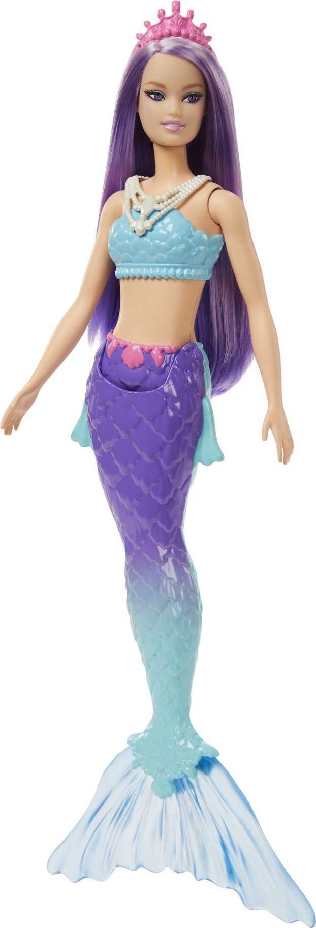 Papusa Barbie Mattel Mermaid coada mov si albastra HGR10