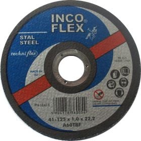 lamă INCOFLEX pentru tăiere metal 125 x 2,5 x 22,2mm IFM41-125-2.5-22A36R