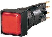 Lampă de semnalizare Eaton 25 x 25 mm roșu 24 V AC/DC Q25LF-RT/WB (089104)