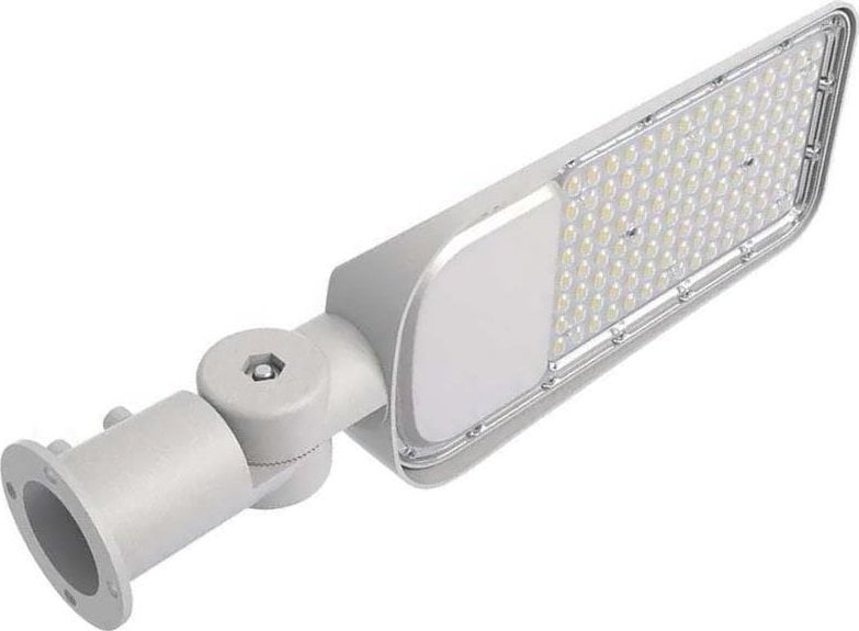 Lampă stradală LED V-TAC SAMSUNG cu suport reglabil 50W 6000lm 4000K LED-uri SAMSUNG IP65 Gri 5 ani garanție 20424