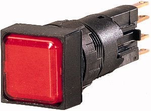 Lampa de avertizare 18 x 18mm roșu 24V AC / DC Q18LF-RT / WB (088001)