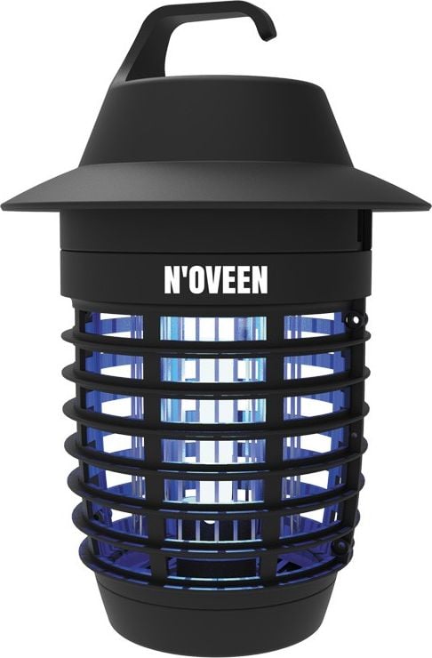 Lampa electrica anti-insecte, Noveen, IKN5, UV, 5 W, 800 - 1000 V, Negru