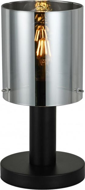 Lampă de masă Italux Lampă de noptieră afumată Italux Sardo TB-5581-1-BK+SG