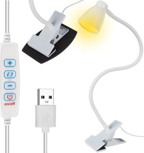 Lampa USB Izoxis Lampa de birou cu clip - alb Izoxis 19455