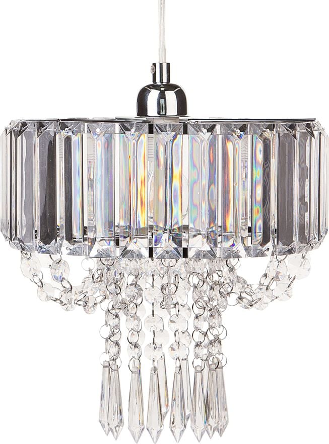 Lampa suspendata Beliani Candelabru din cristal transparent ADORN