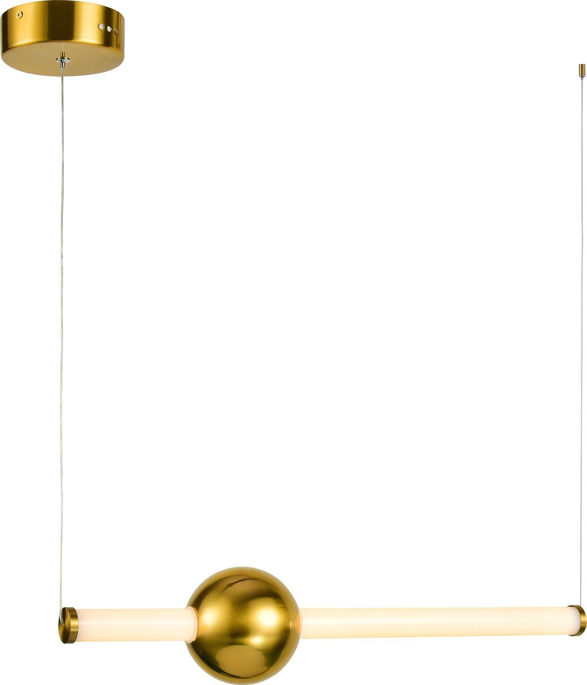 Lampă suspendată Italux Plafoniera modernă din cupru Italux Halling LED PND-16357-CB-1