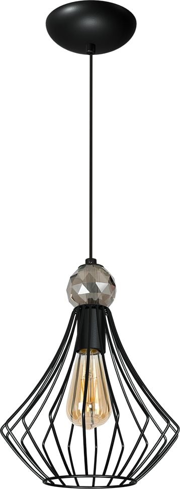 Lampa wisząca Milagro Lampa wisząca czarna do jadalni Milagro JEWEL BLACK MLP 4206