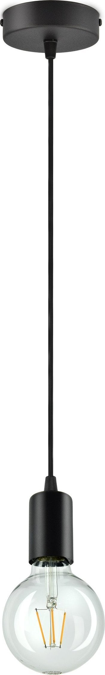 Lampă suspendată Orno BALBU lampă suspendată, putere max. 1x60W, E27, negru