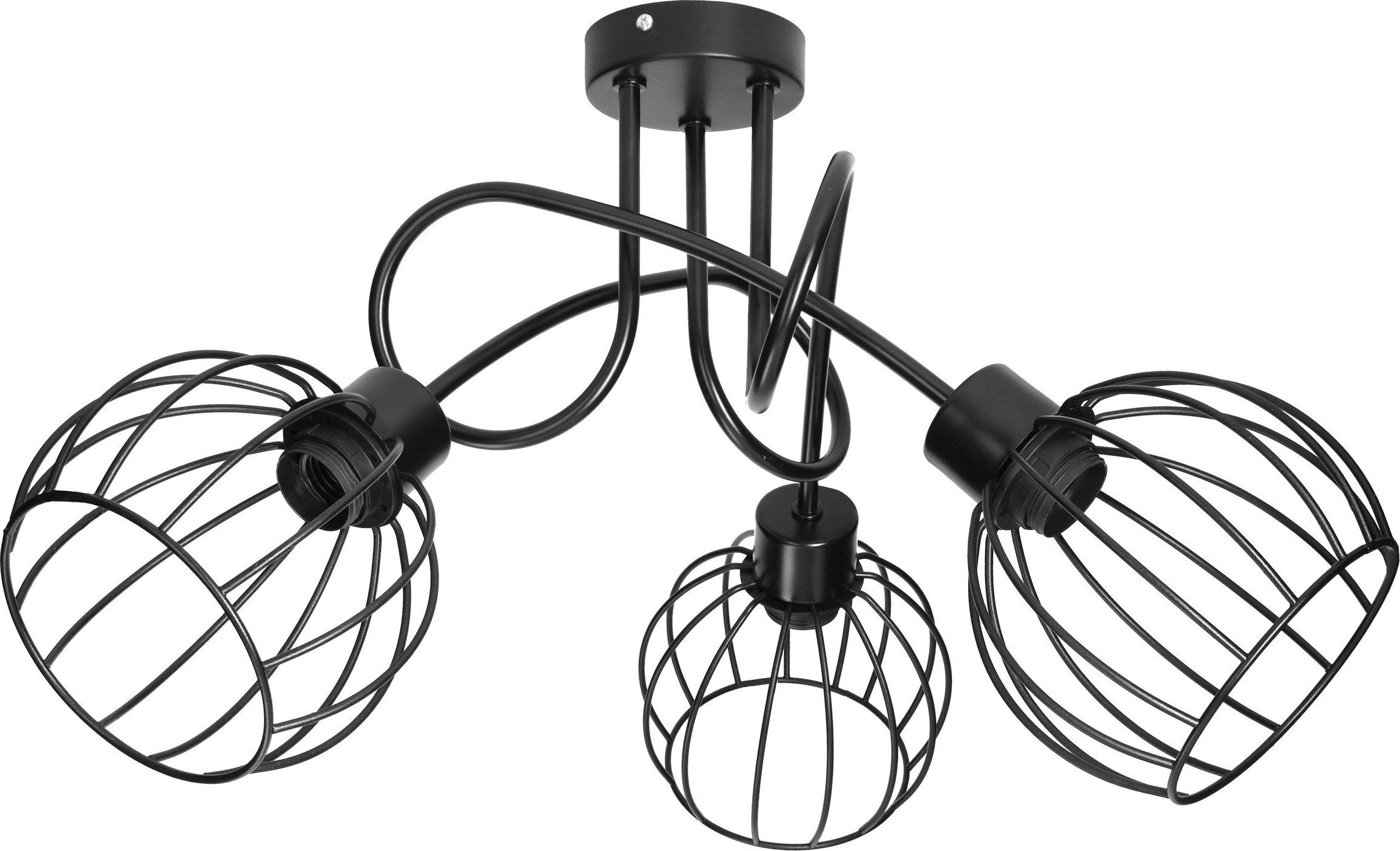 Lampă suspendată Orno MARBELLA lampă suspendată, putere max. 3x60W, E27, negru