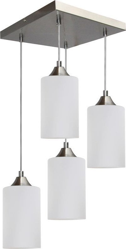 Lampa suspendata Topeshop Bosco Mix Lampa suspendata 4xE27 Max.60W Satin/Transparent/Alb v2