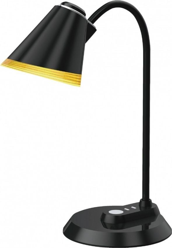 Lampa LED de birou Maxcom ML4500 Mico, USB, 5W, 350 lm, temperatura lumina reglabila, Negru