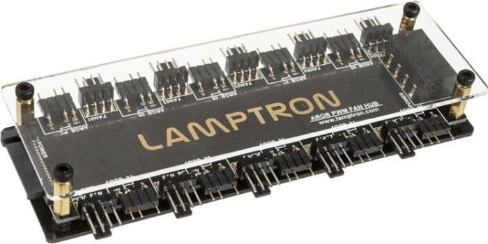 Hub Ventilatoare Lamptron SP901 A-RGB Controller 10x 4-pin/3pin