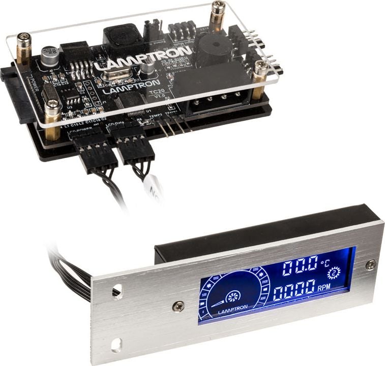 Controler ventilator Lamptron TC20 PCI RGB - argintiu (LAMP-TC20S)