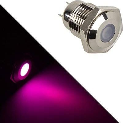 Vandal Resistant din otel inoxidabil Illuminated violet dot (LAMP-SW2005-S)