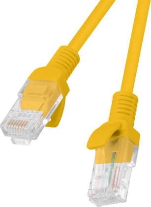 Cablu UTP, Lanberg 42788, cat 5e, mufat 2xRJ45, lungime 30m, AWG 26, 100 MHz, de legatura retea, ethernet, portocaliu