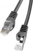 Cablu ecranat FTP, Lanberg 41898, cat 6, mufat 2xRJ45, lungime 20m, AWG 26, 250 MHz, de legatura retea, ethernet, negru