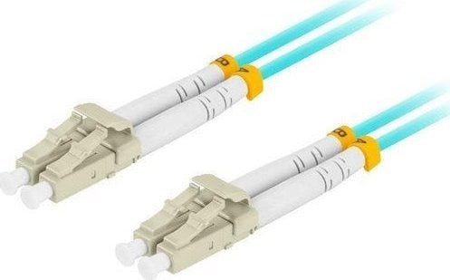 Cablu de corectie fibra optica Lanberg, MM LC/UPC-SC/UPC, Duplex 3.0 mm, OM3, 3 m, Multicolor