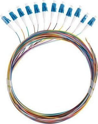 Lanberg Pigtail SM LC/UPC Semi Tight 9/125 G657A1 12X2M multicolor