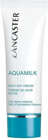 Lancaster Aquamilk 24h Deep Moisture Rich Day Cream Krem do twarzy do skóry suchej 50ml