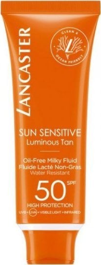 Crema de fata Lancaster Sun Sensitive Milky Fluid SPF50 (50 ml) ,: de protecție
