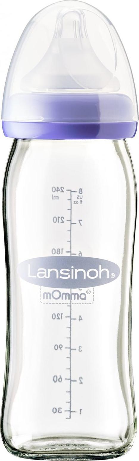 Lansinoh Lansinoh, Biberon de sticlă cu tetina NaturalWave, 240 ml