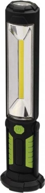 Lanterna de lucru cu acumulator 3.7V 18650/2000mAh, LED COB 5W + LED 5x5mm, cu magnet