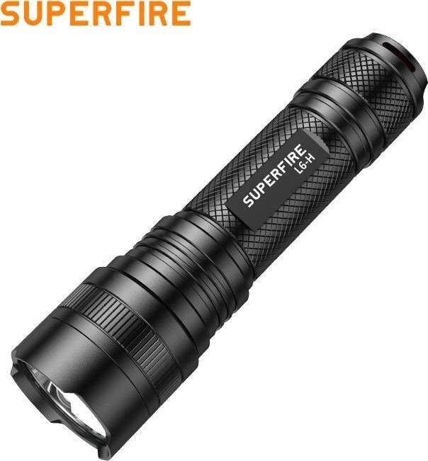 Lanterna Superfire L6-H, 750 lm, 5 moduri de iluminare, USB-C, 15W, Negru