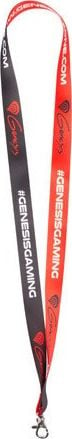 LANYARD Genesis PENTRU CHEI GENESIS NEGRU SI ROSIU