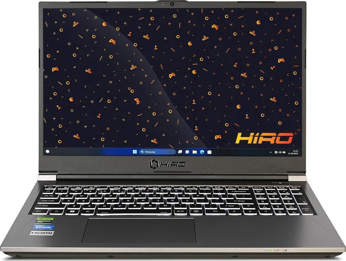 Laptop Hiro Laptop gamingowy HIRO K560 15,6'', 144Hz, i7-13700H, RTX 4060 8GB, 16GB RAM, 1TB SSD M.2, Windows 11