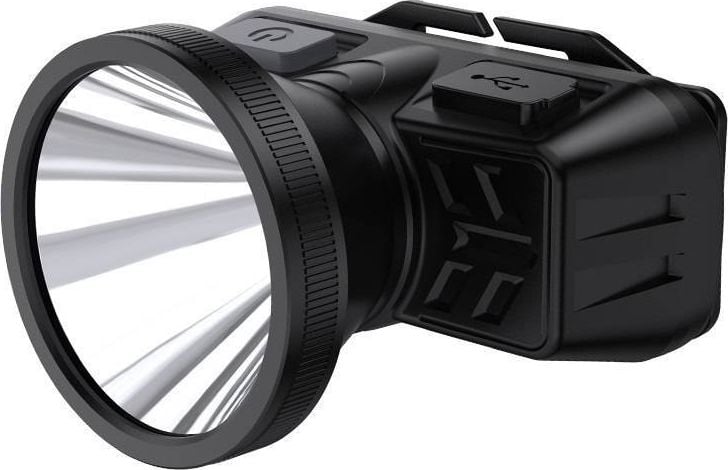 Lanterna frontala SupFire HL52, LED, 3W, 200 lm, 2400 mAh, incarcare USB, IP42, Negru