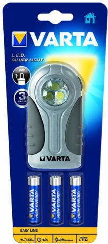 Lanterne - Argint cu LED-uri 3x AAA Easy-Line (16647101421)