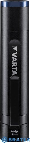 Lanterna LED reincarcabila Varta Night Cutter F20R, 400 lm, USB, Li-Ion 2600 mAh, IPX4, Aluminiu