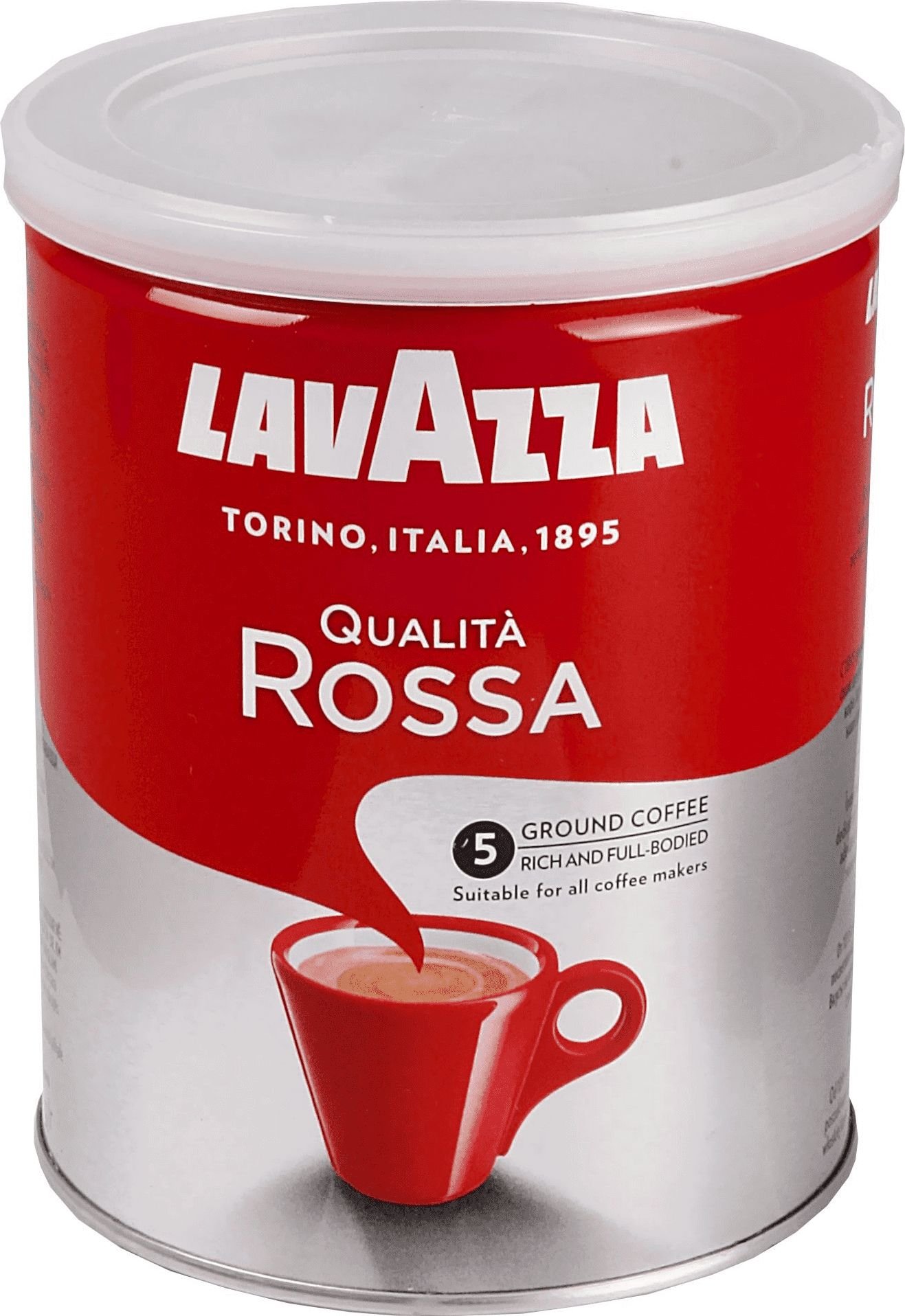 Cafea macinata Lavazza Qualita Rossa, cutie metalica, 250 gr